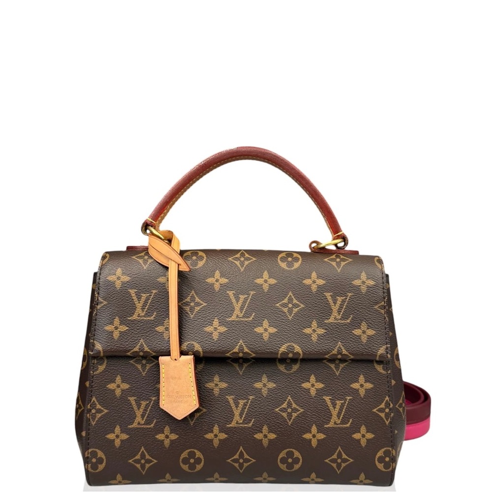 Louis Vuitton Brown and Tan Monogram Handbag Cluny